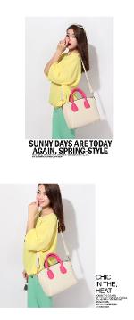 พร้อมส่ง มาใหม่ กระเป๋าAxixi แบรนด์ดัง สไตล์เกาหลี รุ่น 2238 สีเขียวชมพู งานสวยค่ะ